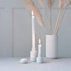 PORCELÁNOVÝ SVÍCEN LYNGBY BÍLÝ / 11 cm
