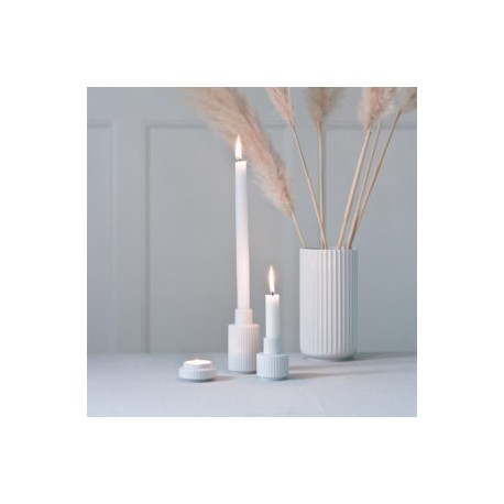 PORCELÁNOVÝ SVÍCEN LYNGBY BÍLÝ / 11 cm
