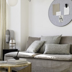 VLNĚNÝ POVLAK NA POLŠTÁŘ HAMBURG GREY / 40x65 cm