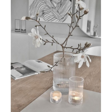 SKLENĚNÝ SVÍCEN PRO ČAJOVOU SVÍČKU LYNGBY