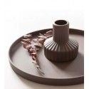 KERAMICKÁ VÁZA SAMSET HNĚDÁ / M