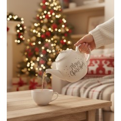 VÁNOČNÍ KAMENINOVÁ KONVICE NA ČAJ NOEL