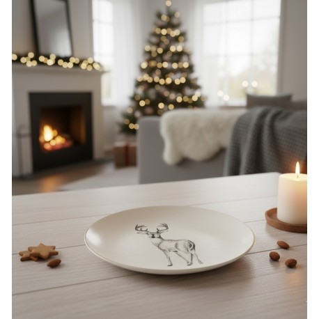 VÁNOČNÍ KAMENINOVÝ TALÍŘ NOEL