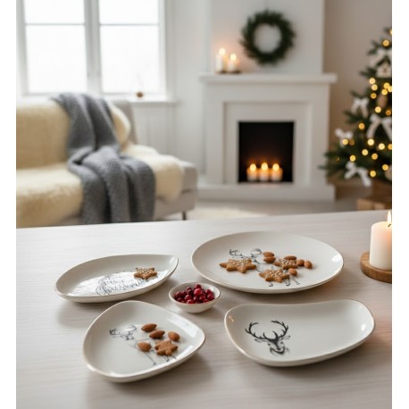 VÁNOČNÍ KAMENINOVÝ TALÍŘEK NOEL