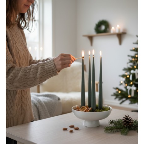 ADVENTNÍ SVÍCEN GRANHAMMAR BÍLÝ