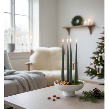 ADVENTNÍ SVÍCEN GRANHAMMAR BÍLÝ