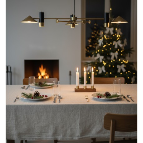 LNĚNÝ UBRUS BROSTE SVĚTLE ŠEDÝ / 160x200 cm