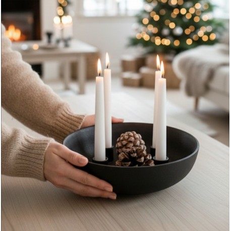 ADVENTNÍ SVÍCEN GRANHOLMEN BLACK