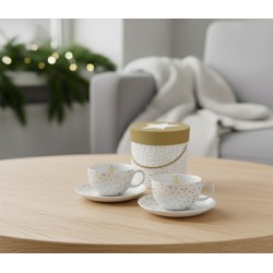 DÁRKOVÝ SET CAPPUCCINO HRNKŮ "STAR MONEY GOLD"