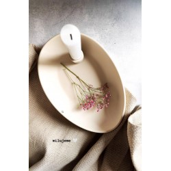 KERAMICKÝ SVÍCEN LIDATORP OVAL KRÉMOVÝ