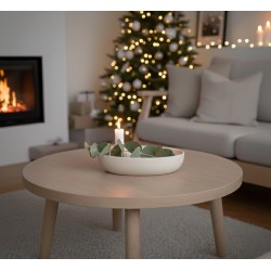 KERAMICKÝ SVÍCEN LIDATORP OVAL KRÉMOVÝ