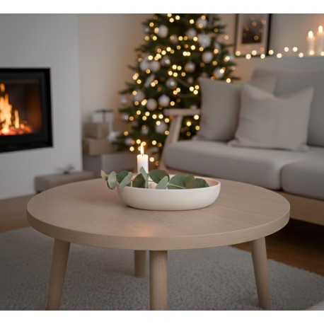 KERAMICKÝ SVÍCEN LIDATORP OVAL KRÉMOVÝ