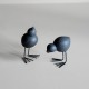 KERAMICKÝ ŠVÉDSKÝ PTÁČEK ČERNÝ / set 2 ks