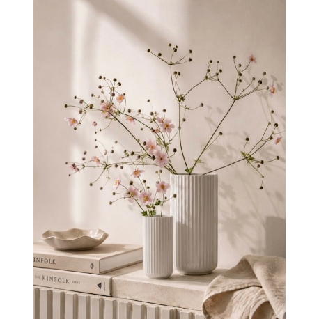 PORCELÁNOVÁ VÁZA LYNGBY BÍLÁ / 15 cm