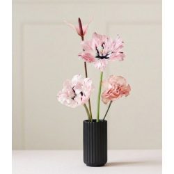 PORCELÁNOVÁ VÁZA LYNGBY ČERNÁ / 12 cm
