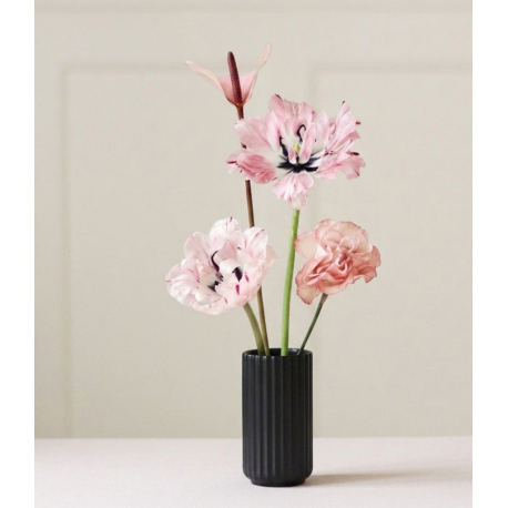 PORCELÁNOVÁ VÁZA LYNGBY ČERNÁ / 12 cm