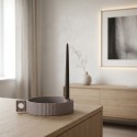 KERAMICKÝ SVÍCEN LIDABY ŠEDÝ / L